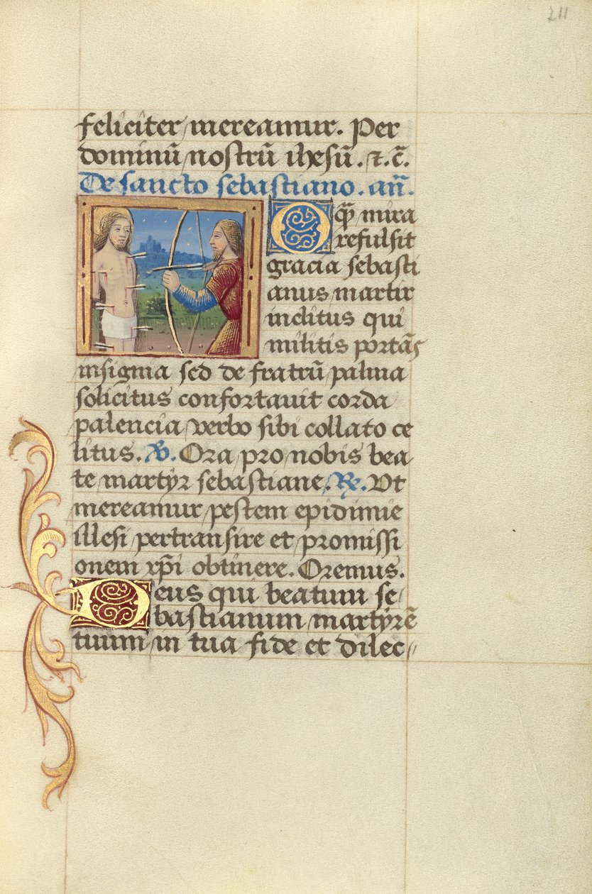 Święty Sebastian autorstwa Master of Jacques de Besançon