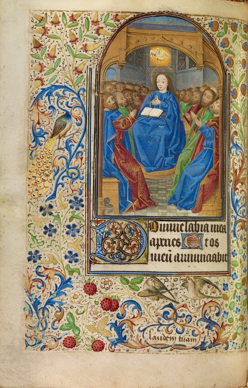Zesłanie Ducha Świętego autorstwa Master of Jacques of Luxembourg