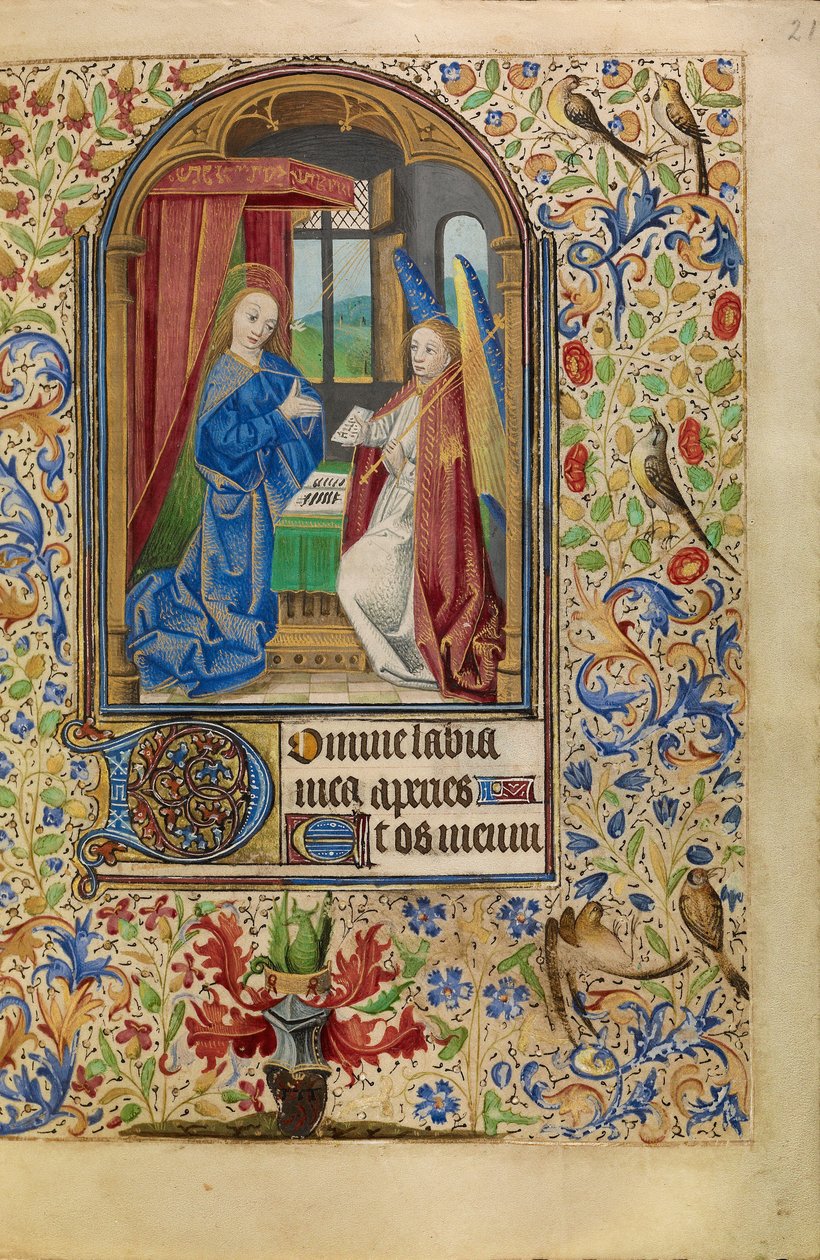 Zwiastowanie autorstwa Master of Jacques of Luxembourg