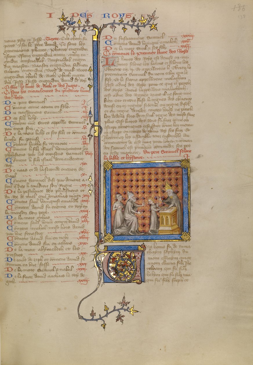 Samuel przed kapłanem Helim autorstwa Master of Jean de Mandeville