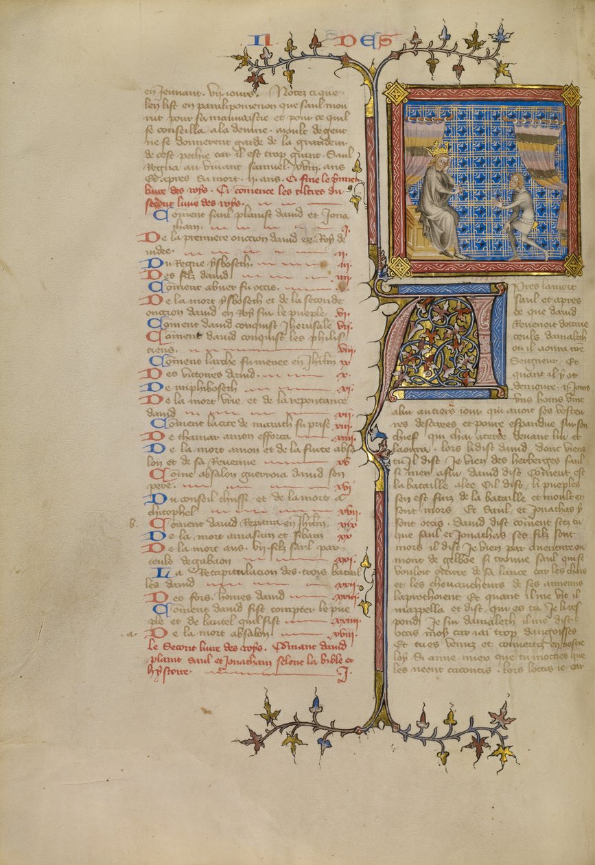 Saul przed Samuelem autorstwa Master of Jean de Mandeville