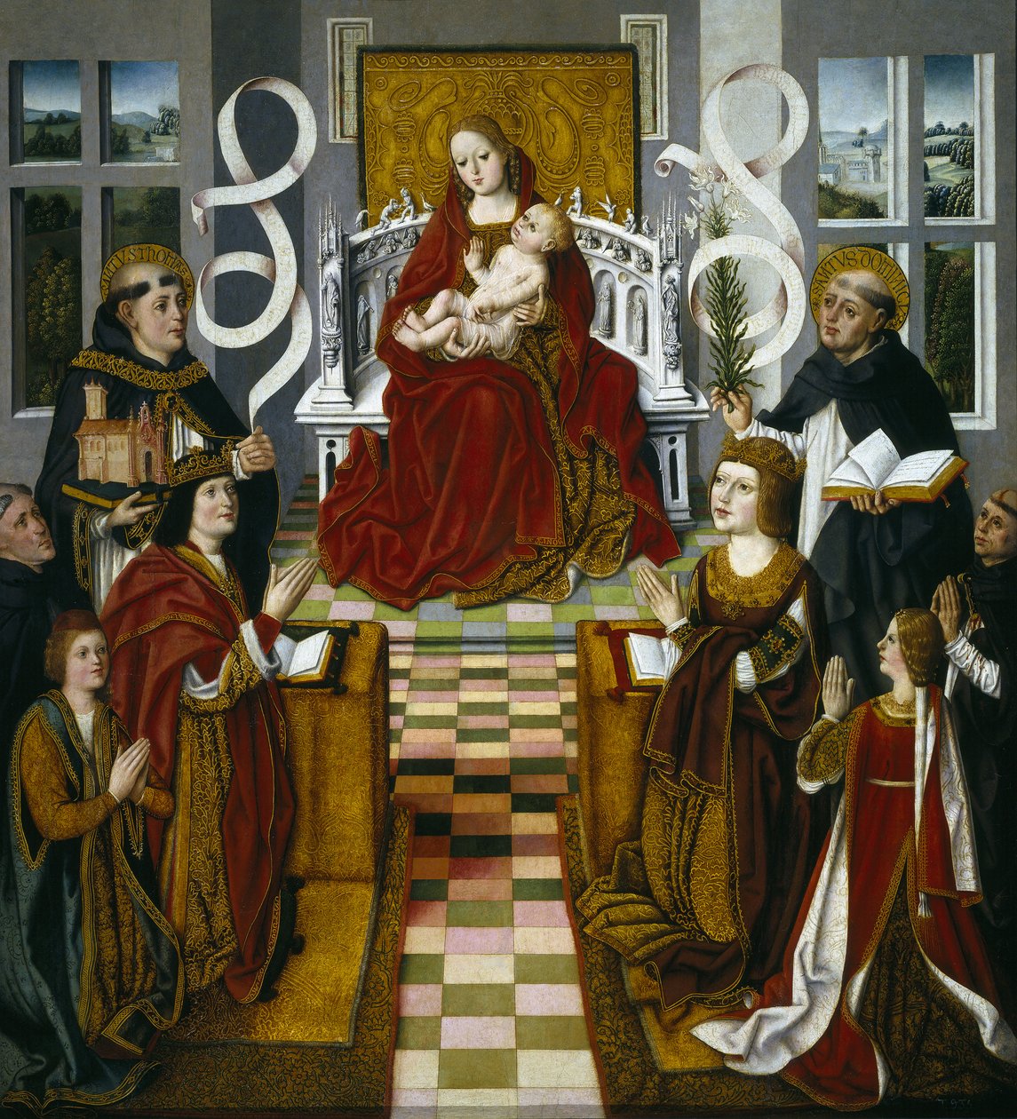 Madonna monarchów katolickich, 1491-1493 autorstwa Master of Madonna of the Catholic Monarchs