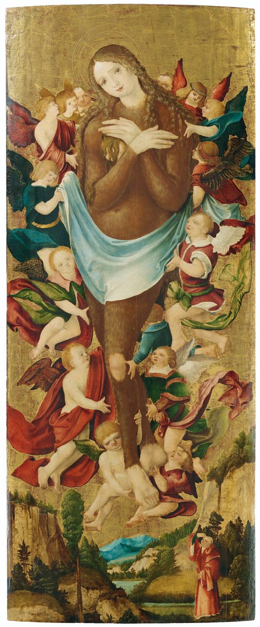 niemiecki: Erhebung der Maria Magdalena Podniesienie Marii Magdaleny autorstwa Master of Messkirch