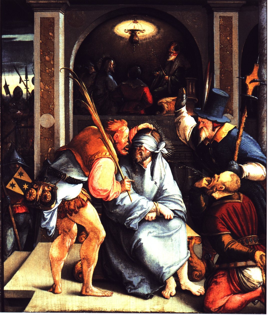 Szydzenie z Chrystusa. autorstwa Master of Messkirch
