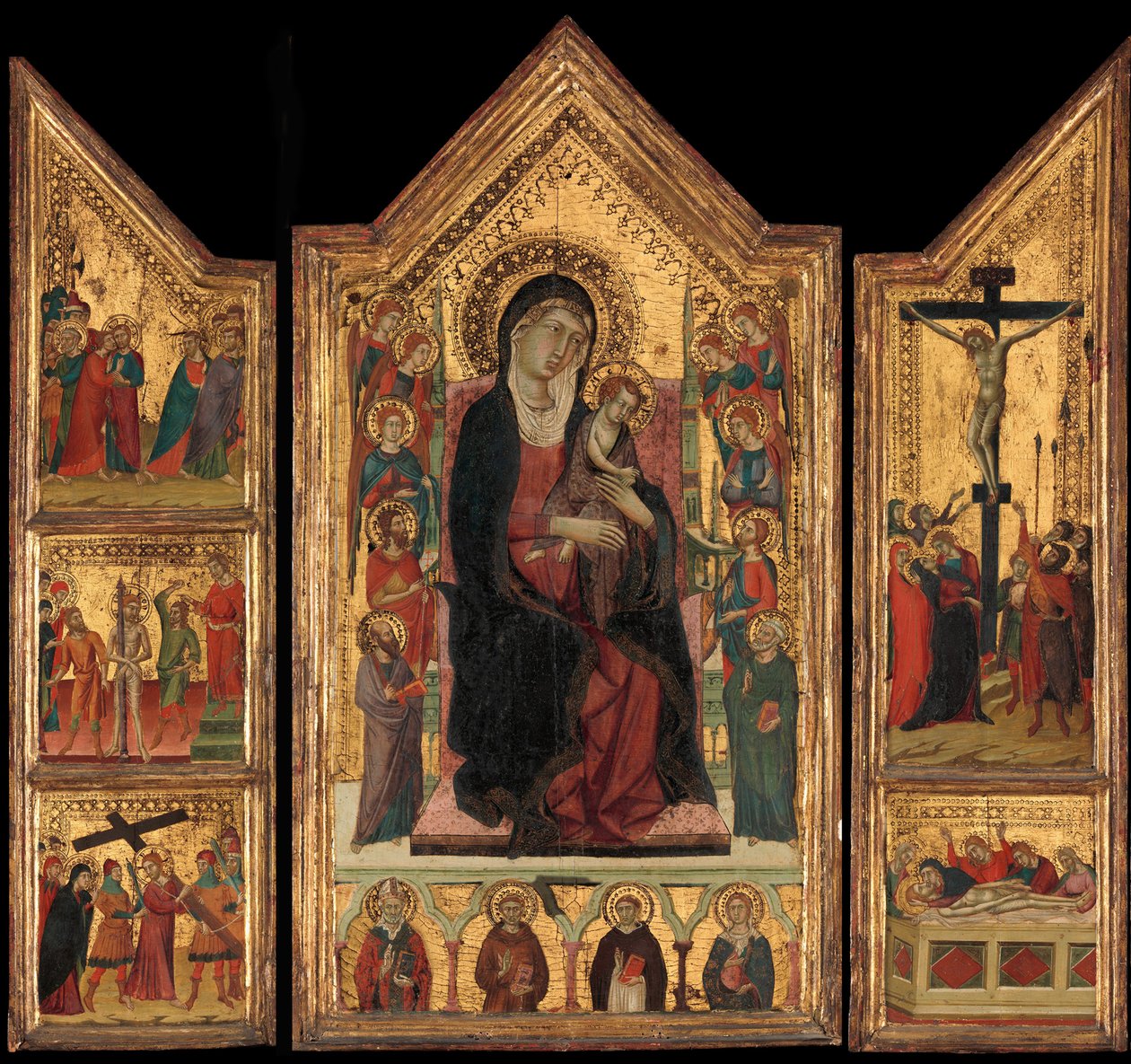 Madonna z Dzieciątkiem na tronie autorstwa Master of Monte Oliveto