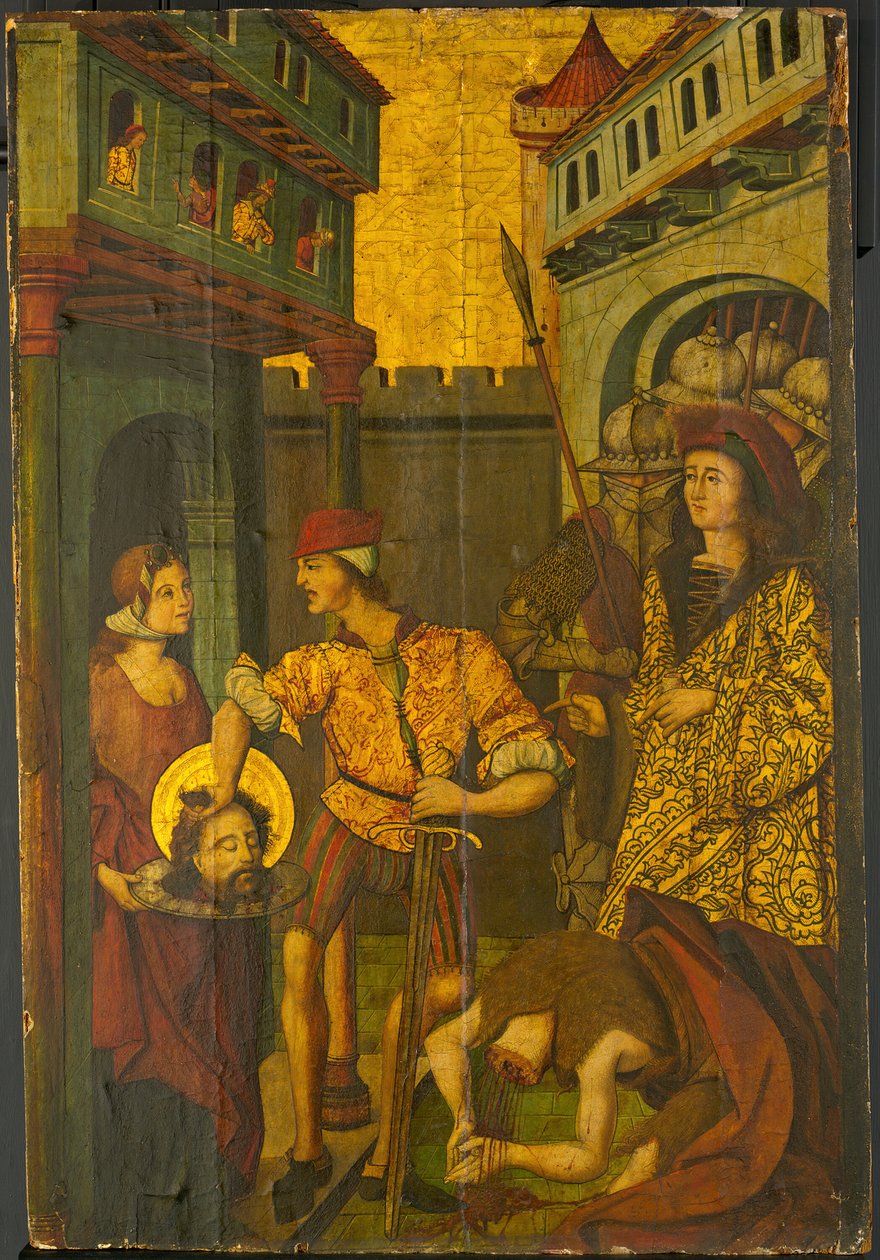 Ścięcie św. Jana Chrzciciela, 14901500. autorstwa Master of Palanquinos