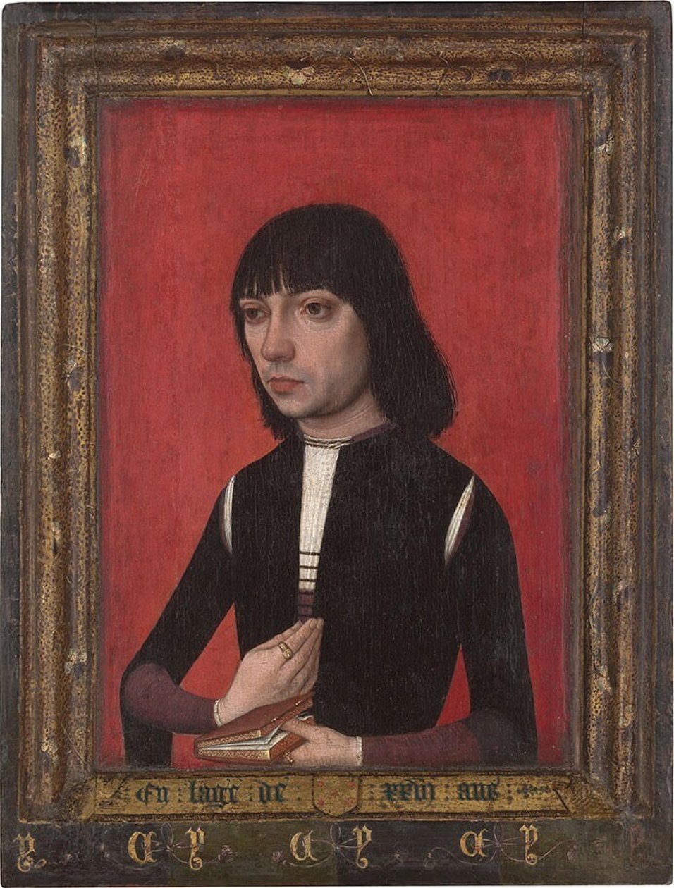 Niderlandzki: Portret młodego mężczyzny z rodziny Fonseca Portret młodego mężczyzny z rodziny Fonseca autorstwa Master of Portraits of Princes