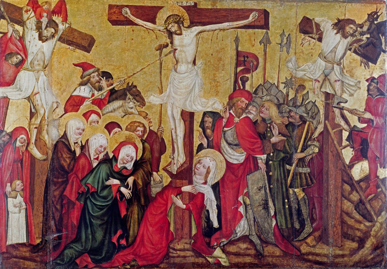 Ołtarz Rajhrad, ok. 1420 (tempera na płycie) autorstwa Master of Raigern