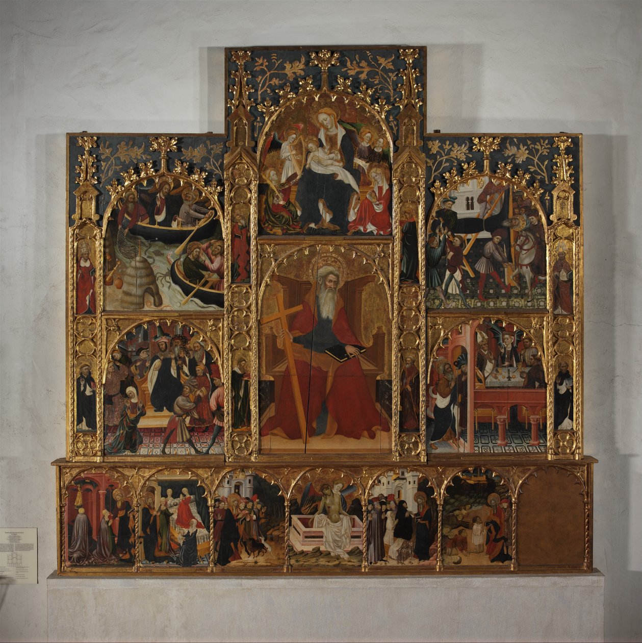 Retabulum ze scenami z życia św. Andrzeja, ca. 1420-30. autorstwa Master of Roussillon
