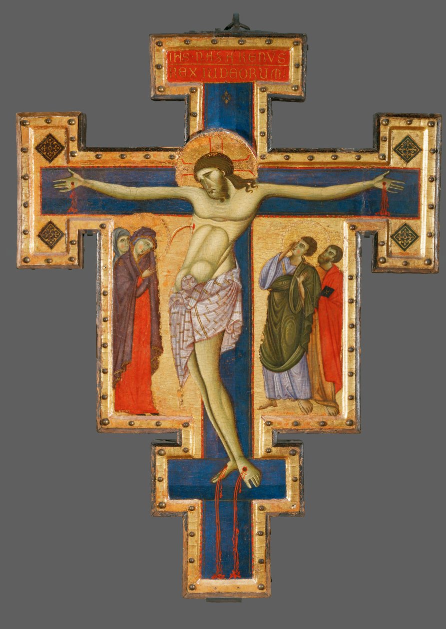 Krucyfiks z Umbrii, druga połowa 13 ... autorstwa Master of Saint Francis of Assisi