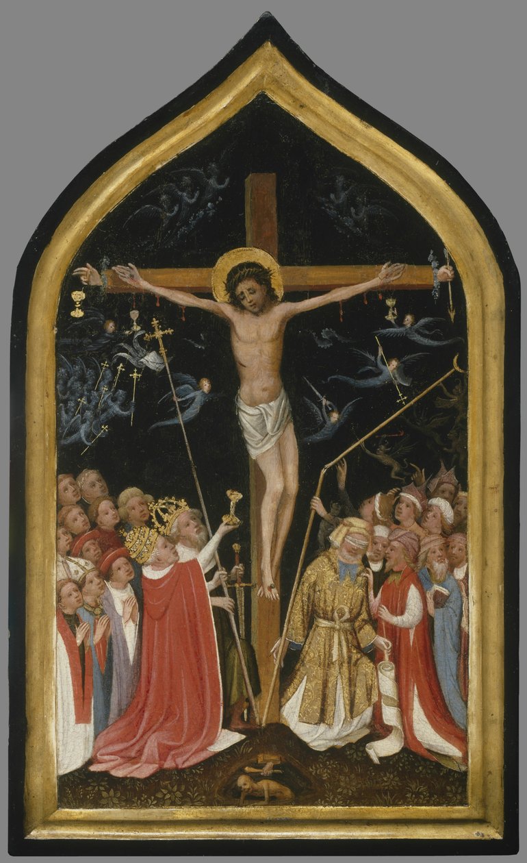 Chrystus na Żywym Krzyżu, 1420-30 autorstwa Master of Saint Veronica