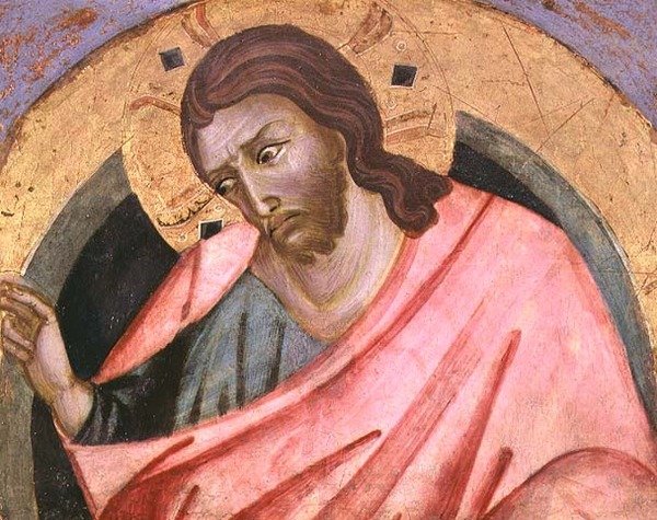Benedykcja Chrystusa (olej na płycie) autorstwa Master of San Torpe