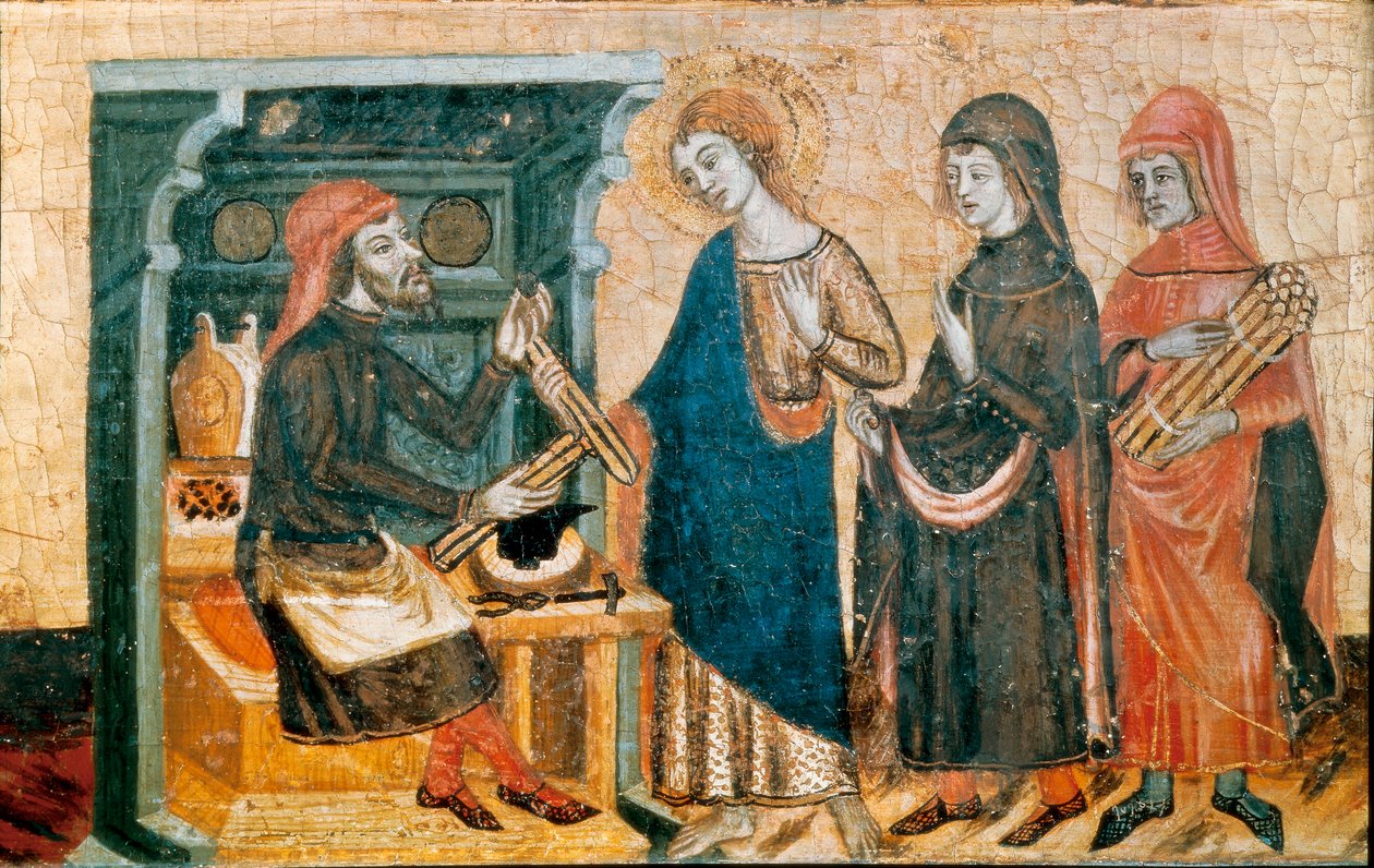 Ołtarz św. Jana, mistrza z Santa Coloma de Queralt, ok. 1930 r. 1356 (tempera i złoty liść na drewnie) autorstwa Master of Santa Coloma de Queralt