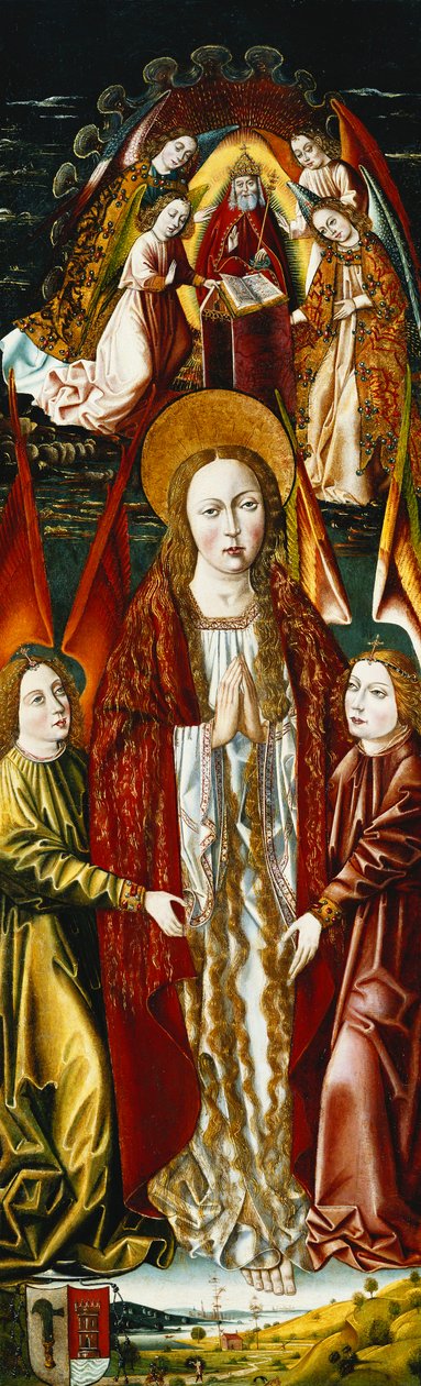 Wniebowzięcie Magdaleny; i Zwiastowanie autorstwa Master of Santa Maria de la