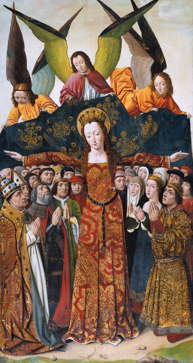 Dziewica Miłosierdzia, obraz Mistrza Santa Maria del Campo autorstwa Master of Santa Maria del Campo