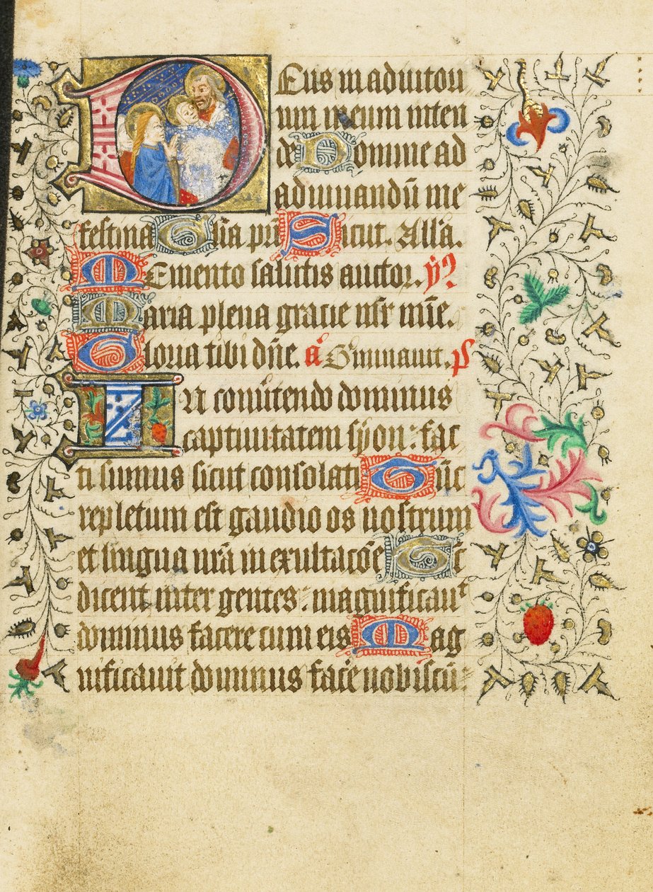 Początek D: Ofiarowanie w świątyni autorstwa Master of Sir John Fastolf