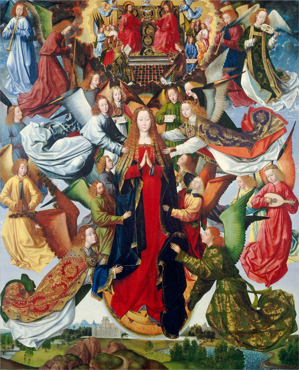 Maryja Królowa Niebios, ok. 1930 1485-1500 autorstwa Master of The Legend of St. Lucy