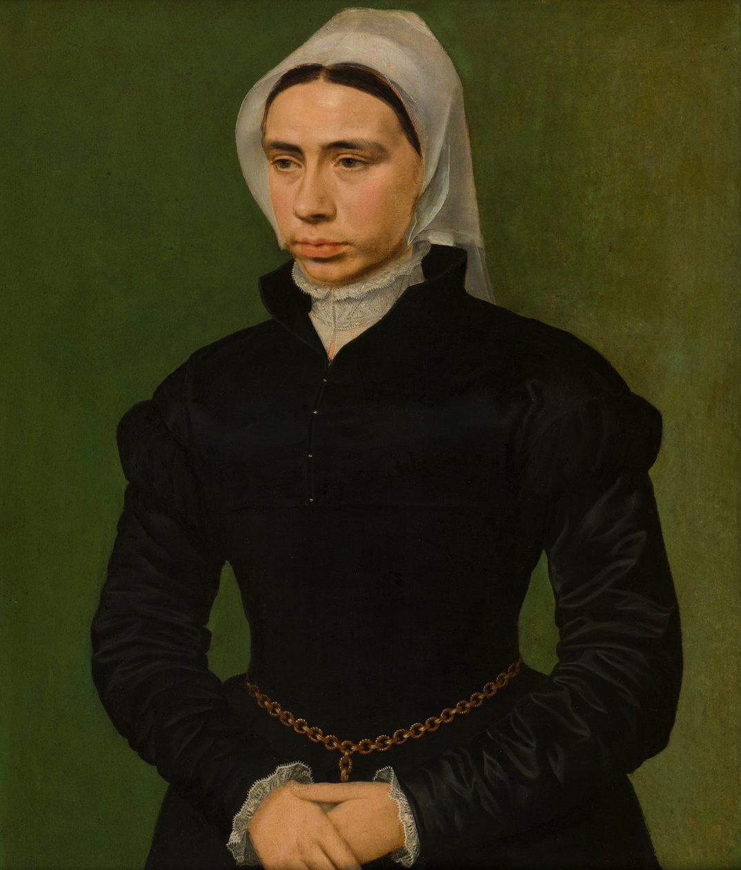 Portret damy, ok. 1540-49 (olej na desce) autorstwa Master of the 1540s
