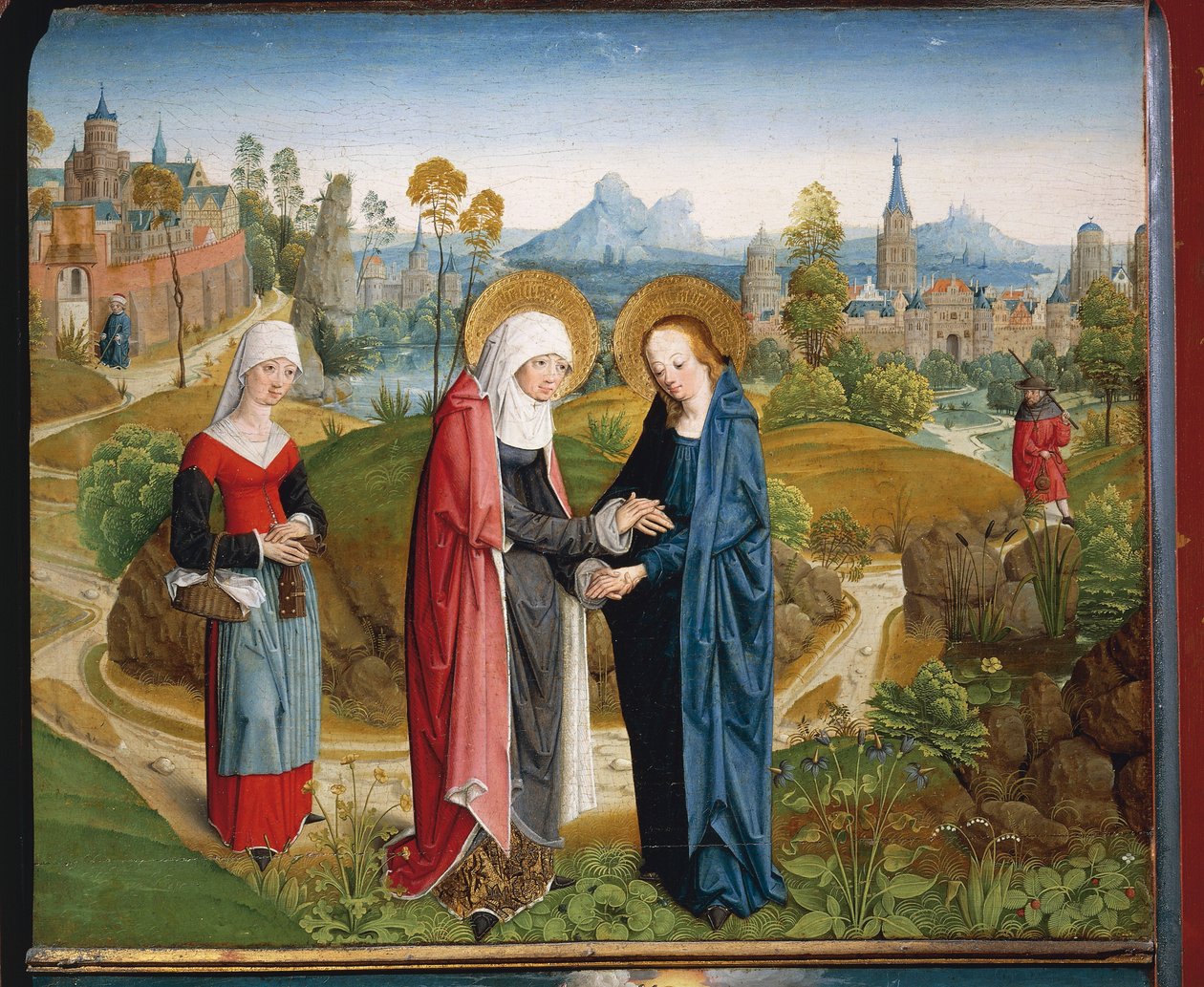 Nawiedzenie Matki Boskiej autorstwa Master of the Aachen Altar