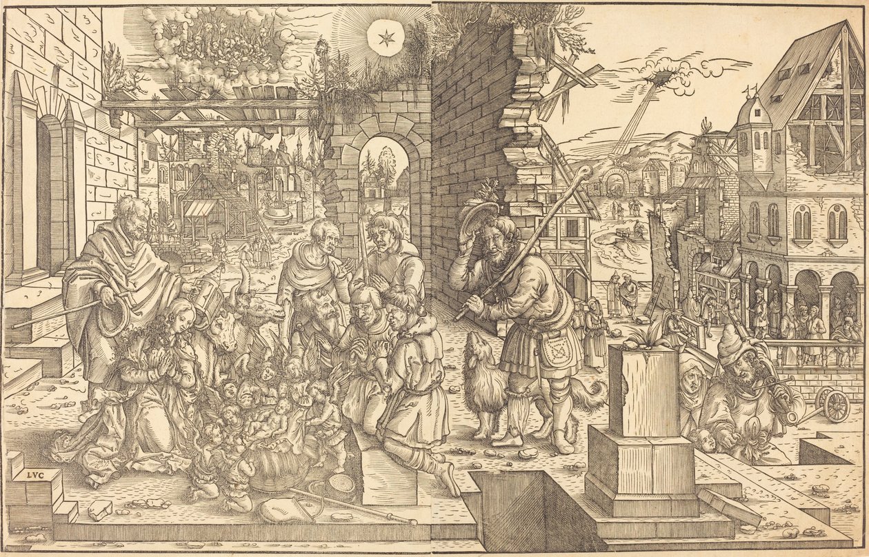 Adoracja pasterzy autorstwa Master of the Adoration of
