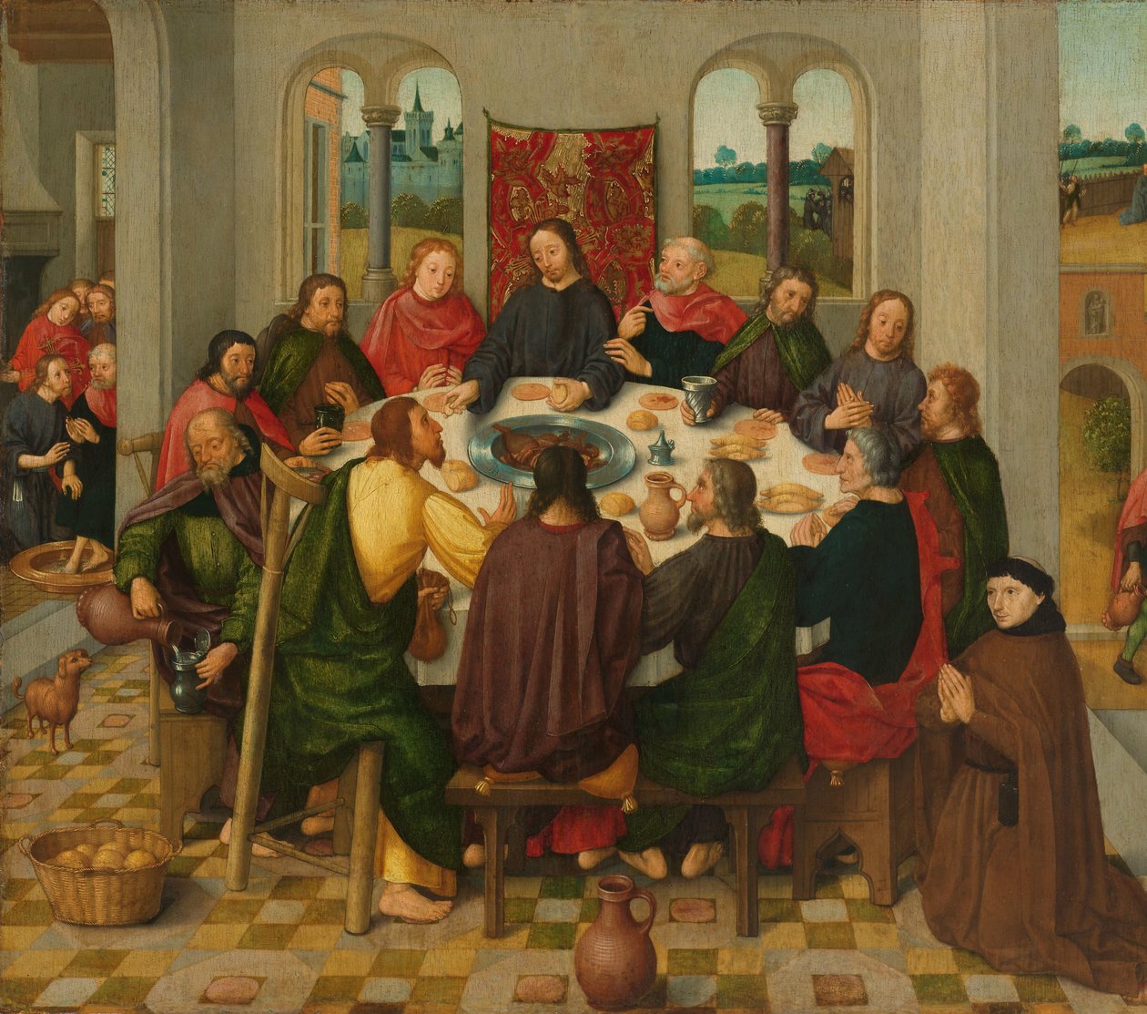 Ostatnia Wieczerza autorstwa Master of the Amsterdam Death of