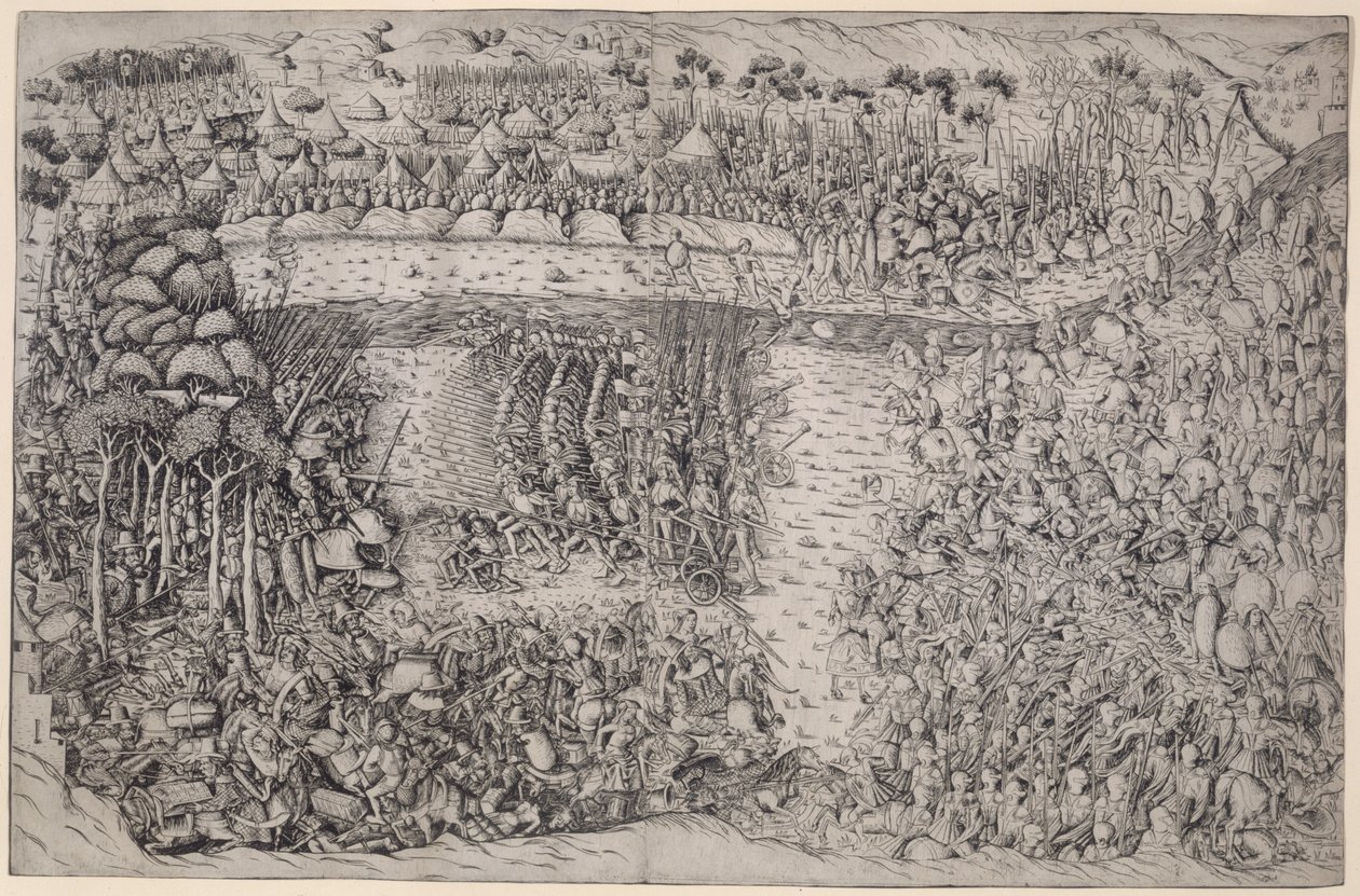 Bitwa pod Fornovo autorstwa Master of the Battle of Fornovo