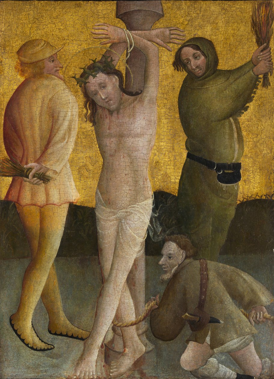 Biczowanie, ca. 1400. autorstwa Master of the Berswordt Altar