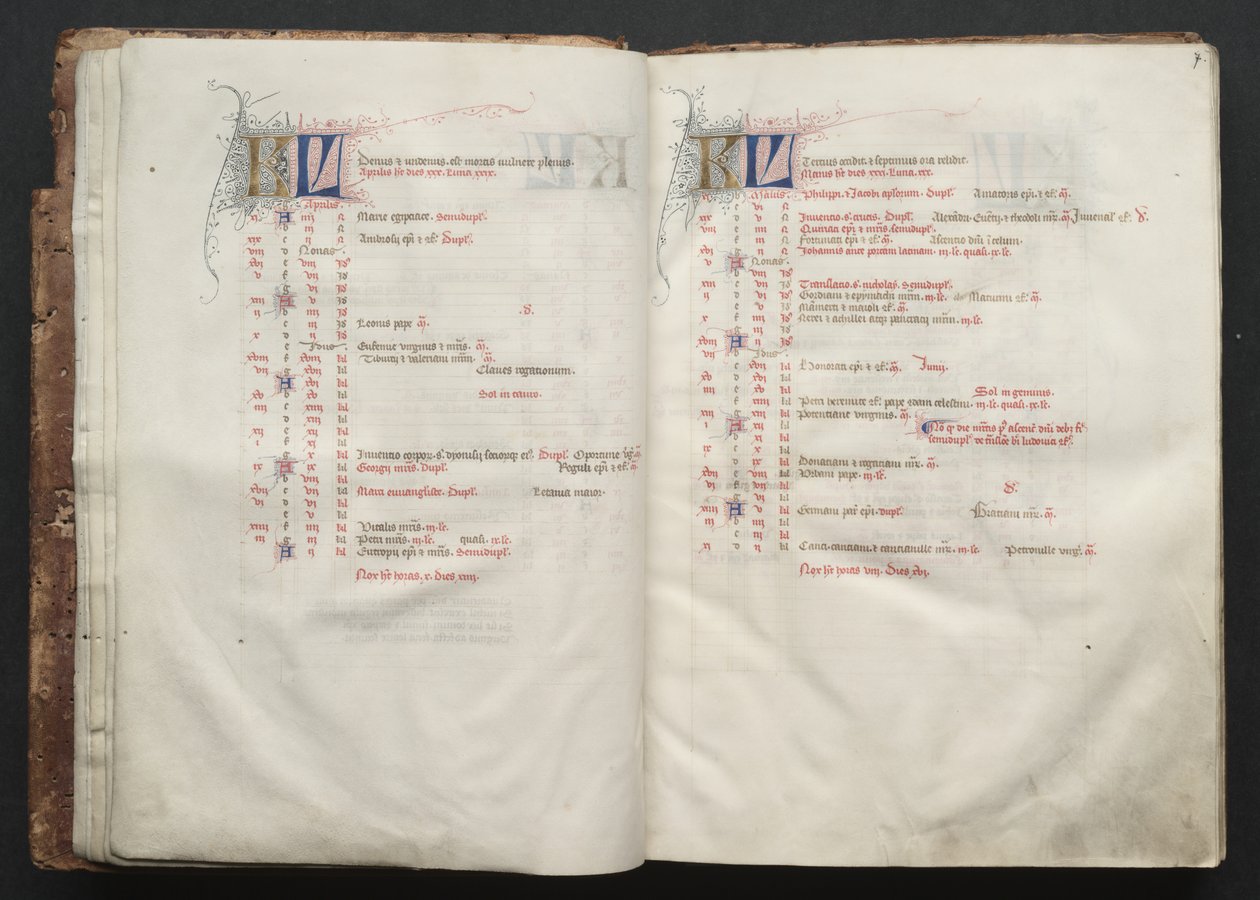 Mszał Gotha: Fol. 6v, Tekst , c. 1375. autorstwa Master of the Boqueteaux