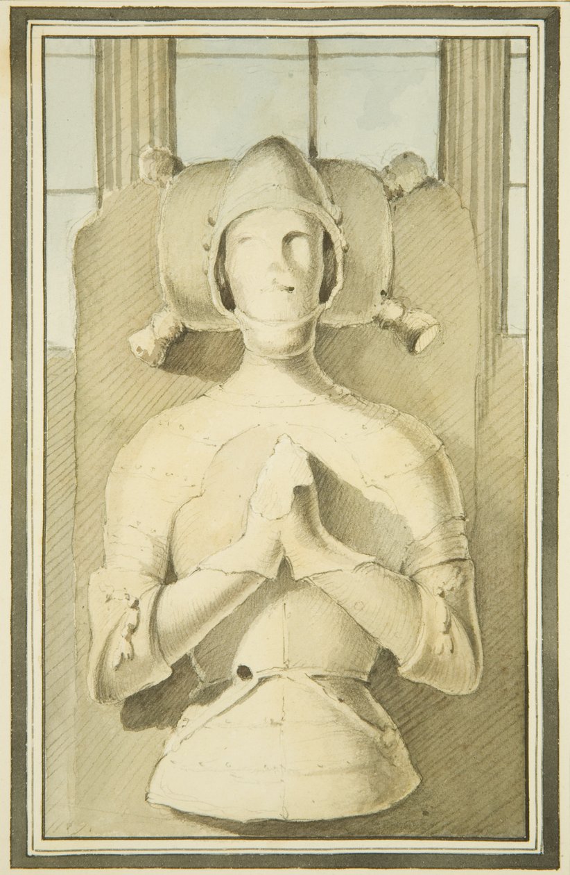 Wizerunek Roberta, księcia Normandii, św. Filipa, ok. 1799 (ołówek i akwarela na papierze) autorstwa Master of the Bristol Church Monuments