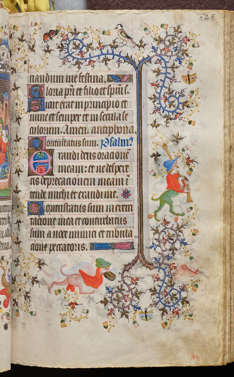 Godzinki Karola Szlachetnego, króla Nawarry (1361-1425): fol. 162r, tekst autorstwa Master of the Brussels Initials and Associates
