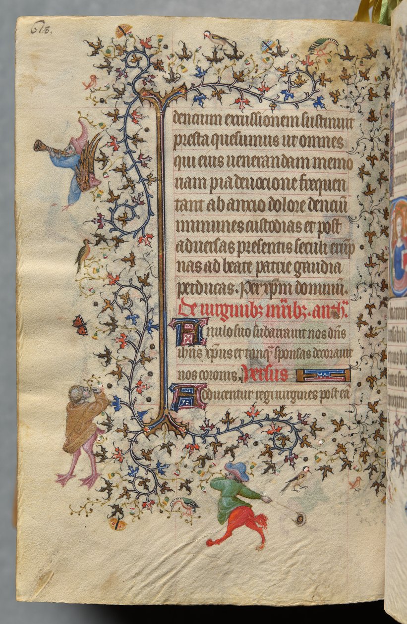 Godzinki Karola Szlachetnego, króla Nawarry (1361-1425): fol. 303vr, tekst autorstwa Master of the Brussels Initials and Associates