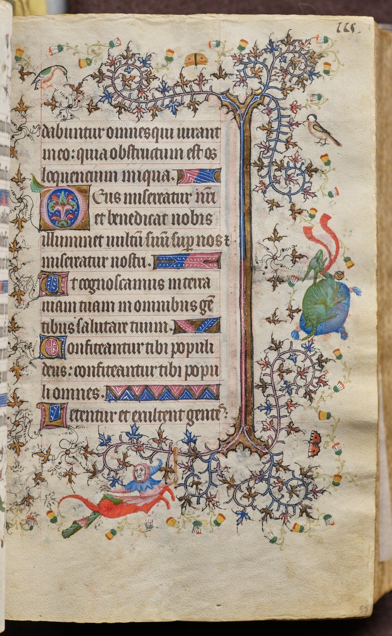 Godzinki Karola Szlachetnego, króla Nawarry (1361-1425): fol. 58r, tekst autorstwa Master of the Brussels Initials and Associates