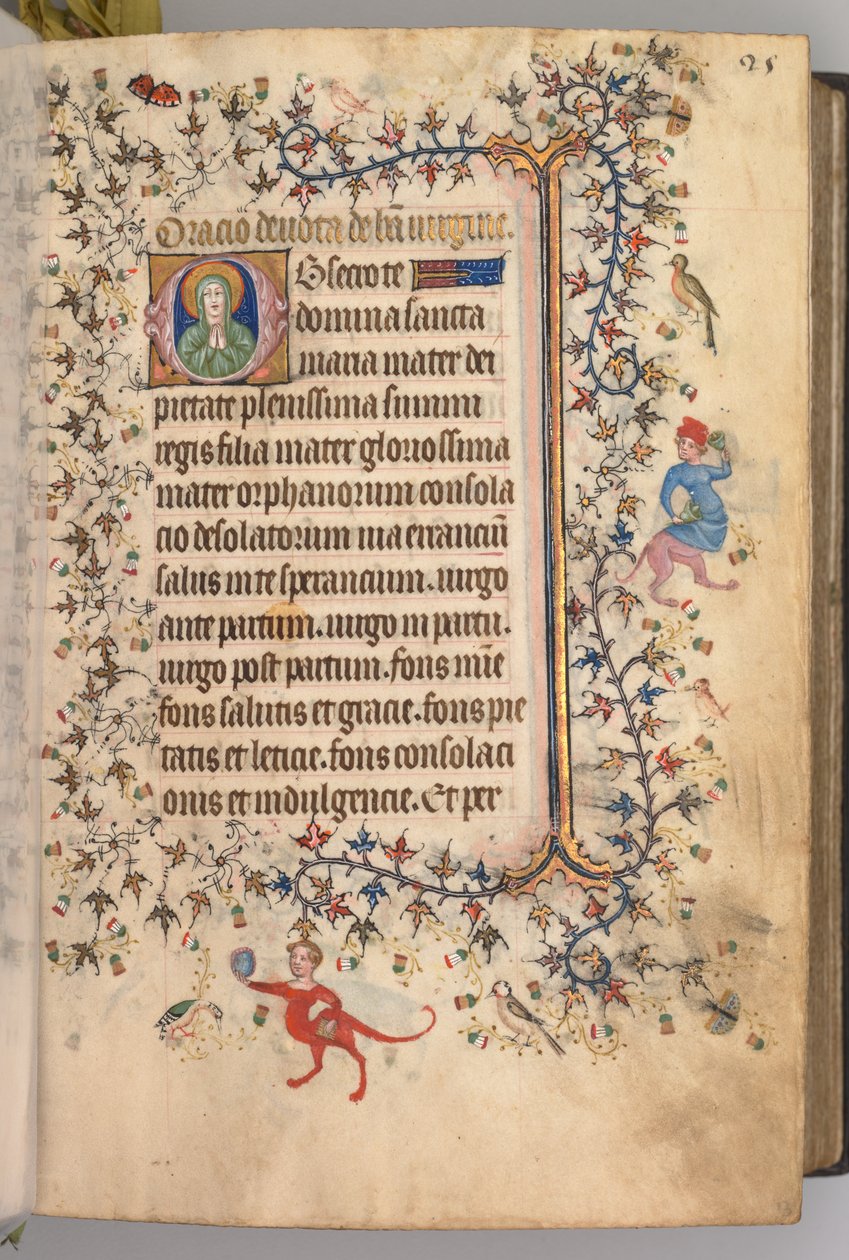 Godziny Karola Szlachetnego, króla Nawarry 1361-1425: fol. 13r, Tekst, c. 1405. autorstwa Master of the Brussels Initials and Associates
