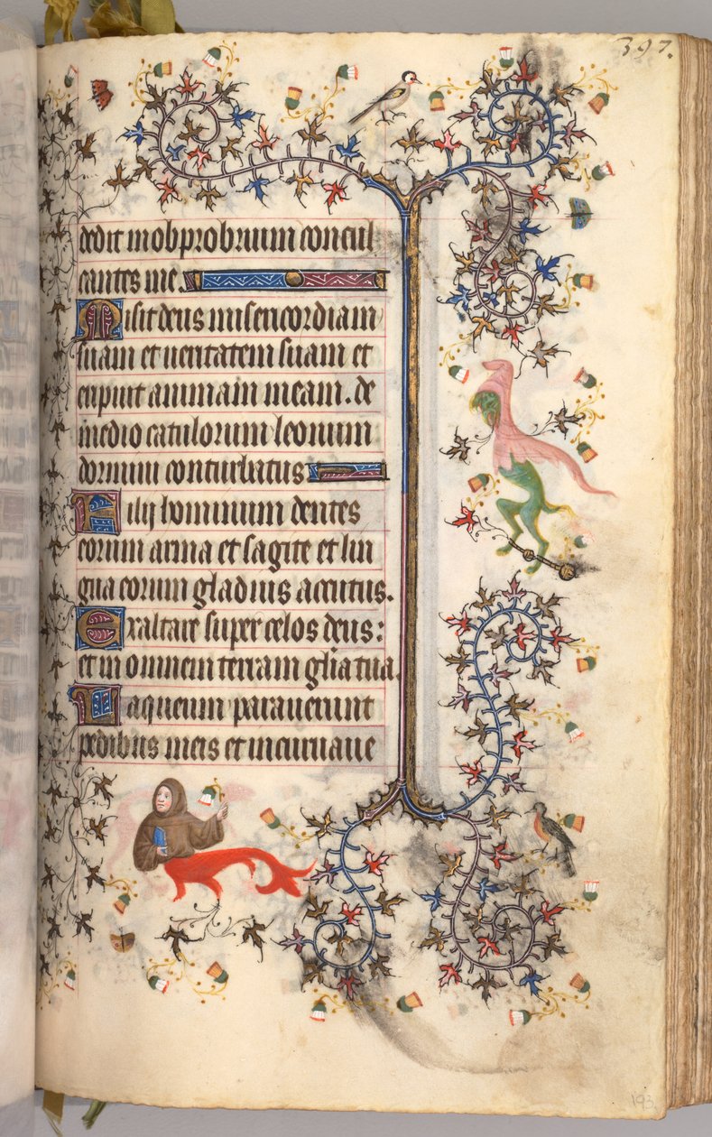 Godziny Karola Szlachetnego, króla Nawarry 1361-1425: fol. 193r, Tekst, ok. 193r. 1405. autorstwa Master of the Brussels Initials and Associates