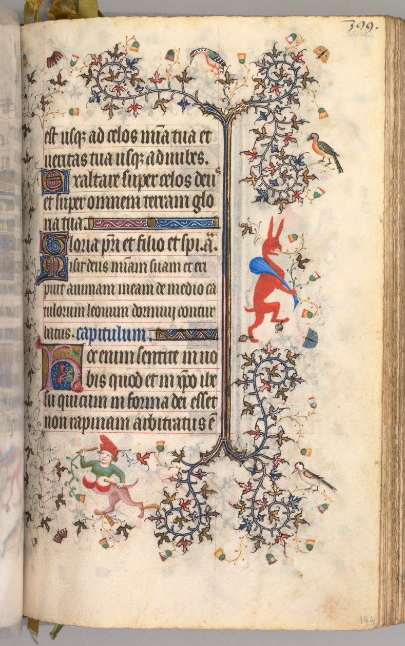 Godziny Karola Szlachetnego, króla Nawarry 1361-1425: fol. 194r, Tekst, ok. n.e. 1405. autorstwa Master of the Brussels Initials and Associates