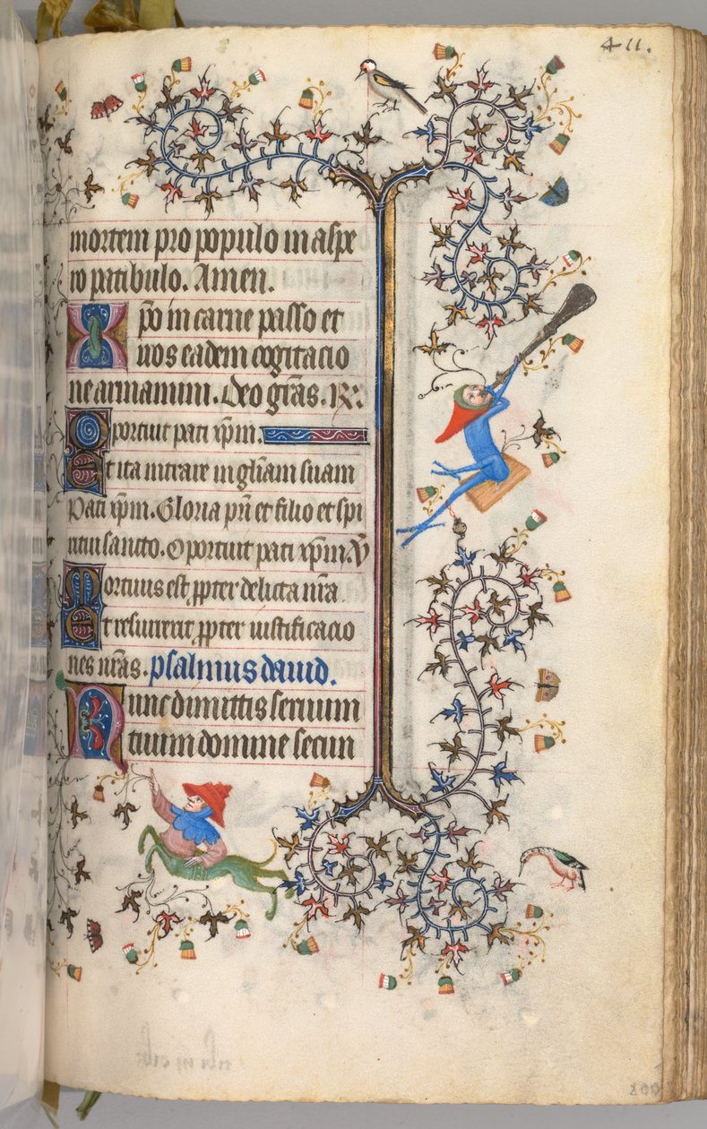 Godziny Karola Szlachetnego, króla Nawarry 1361-1425: fol. 200r, Tekst, ok. 1405. autorstwa Master of the Brussels Initials and Associates