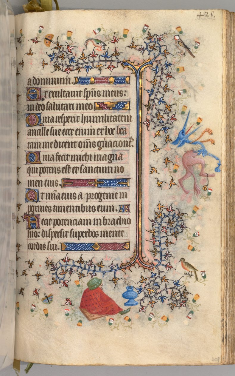 Godziny Karola Szlachetnego, króla Nawarry 1361-1425: fol. 207r, Tekst, c. 1405. autorstwa Master of the Brussels Initials and Associates