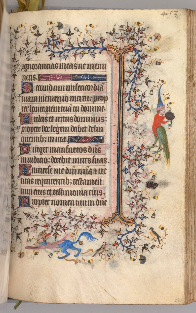 Godziny Karola Szlachetnego, króla Nawarry 1361-1425: fol. 221r, Tekst, c. 1405. autorstwa Master of the Brussels Initials and Associates
