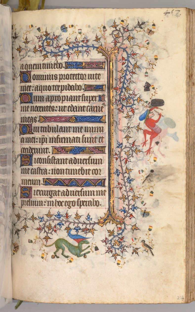 Godziny Karola Szlachetnego, króla Nawarry 1361-1425: fol. 223r, Tekst, c. 1405. autorstwa Master of the Brussels Initials and Associates