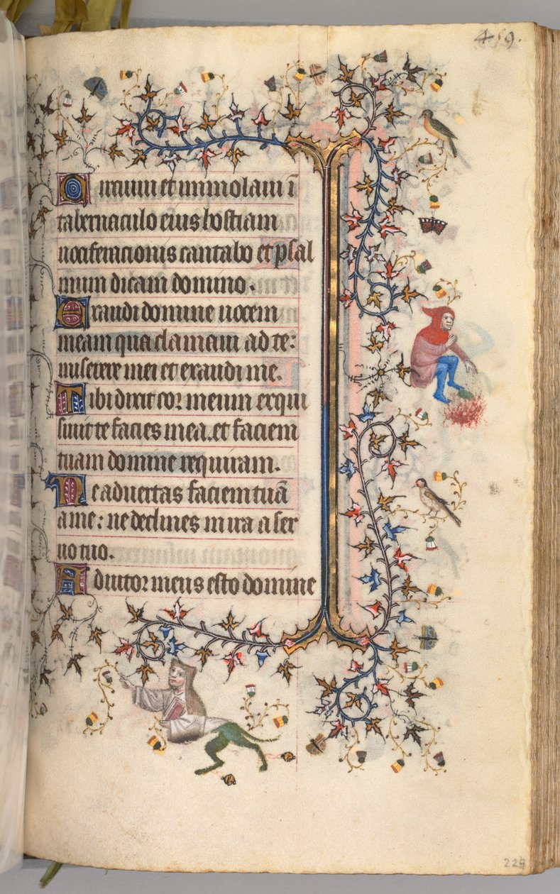 Godziny Karola Szlachetnego, króla Nawarry 1361-1425: fol. 224r, Tekst, c. 1405. autorstwa Master of the Brussels Initials and Associates