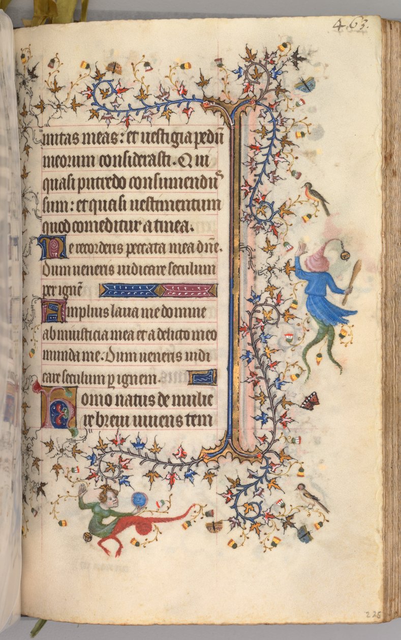 Godziny Karola Szlachetnego, króla Nawarry 1361-1425: fol. 226r, Tekst, c. 1405. autorstwa Master of the Brussels Initials and Associates