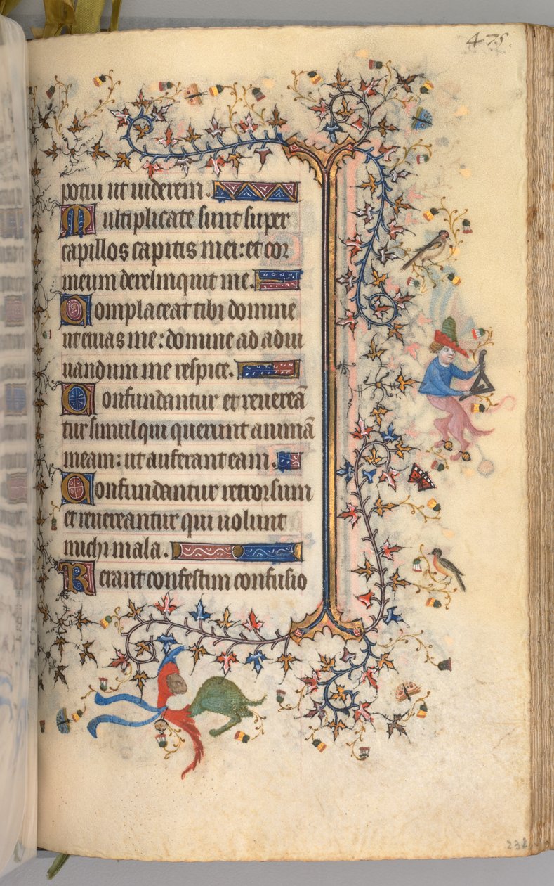 Godziny Karola Szlachetnego, króla Nawarry 1361-1425: fol. 232r, Tekst, c. 1405. autorstwa Master of the Brussels Initials and Associates