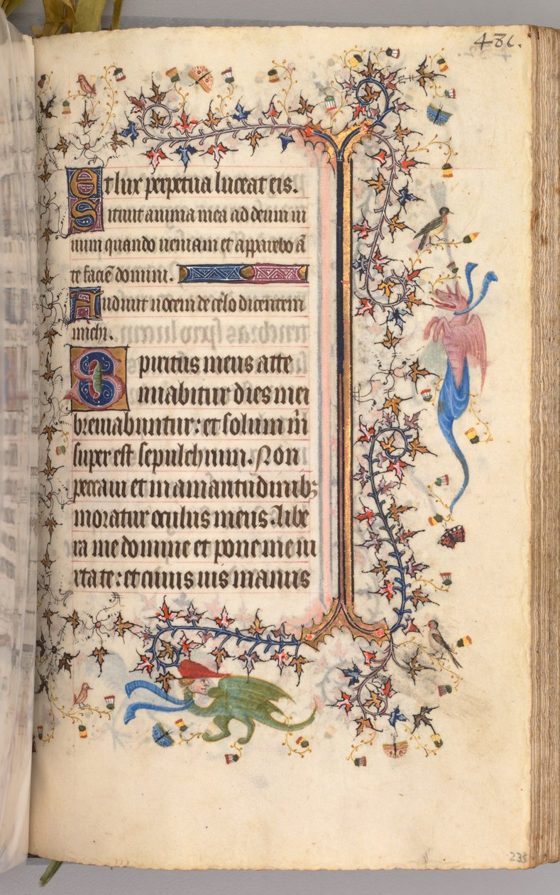 Godziny Karola Szlachetnego, króla Nawarry 1361-1425: fol. 234r, Tekst, ok. n.e. 1405. autorstwa Master of the Brussels Initials and Associates