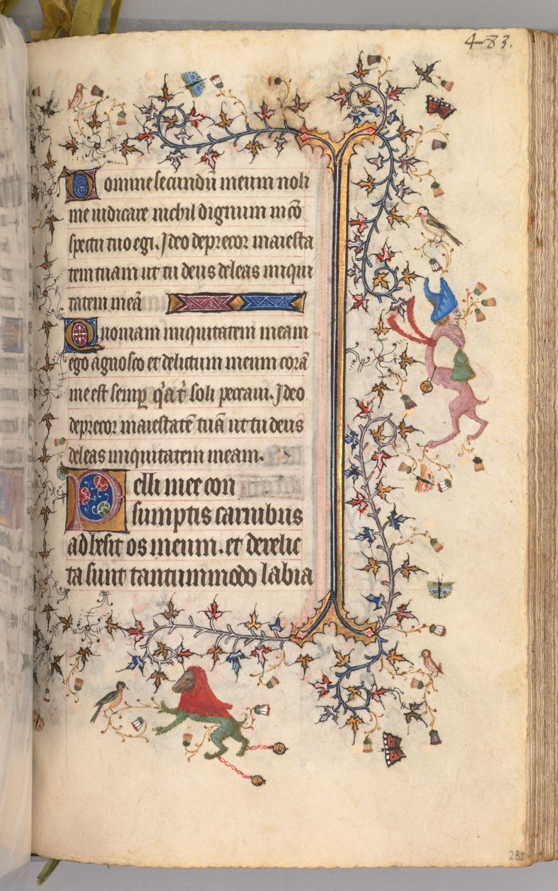 Godziny Karola Szlachetnego, króla Nawarry 1361-1425: fol. 236r, Tekst, c. 1405. autorstwa Master of the Brussels Initials and Associates