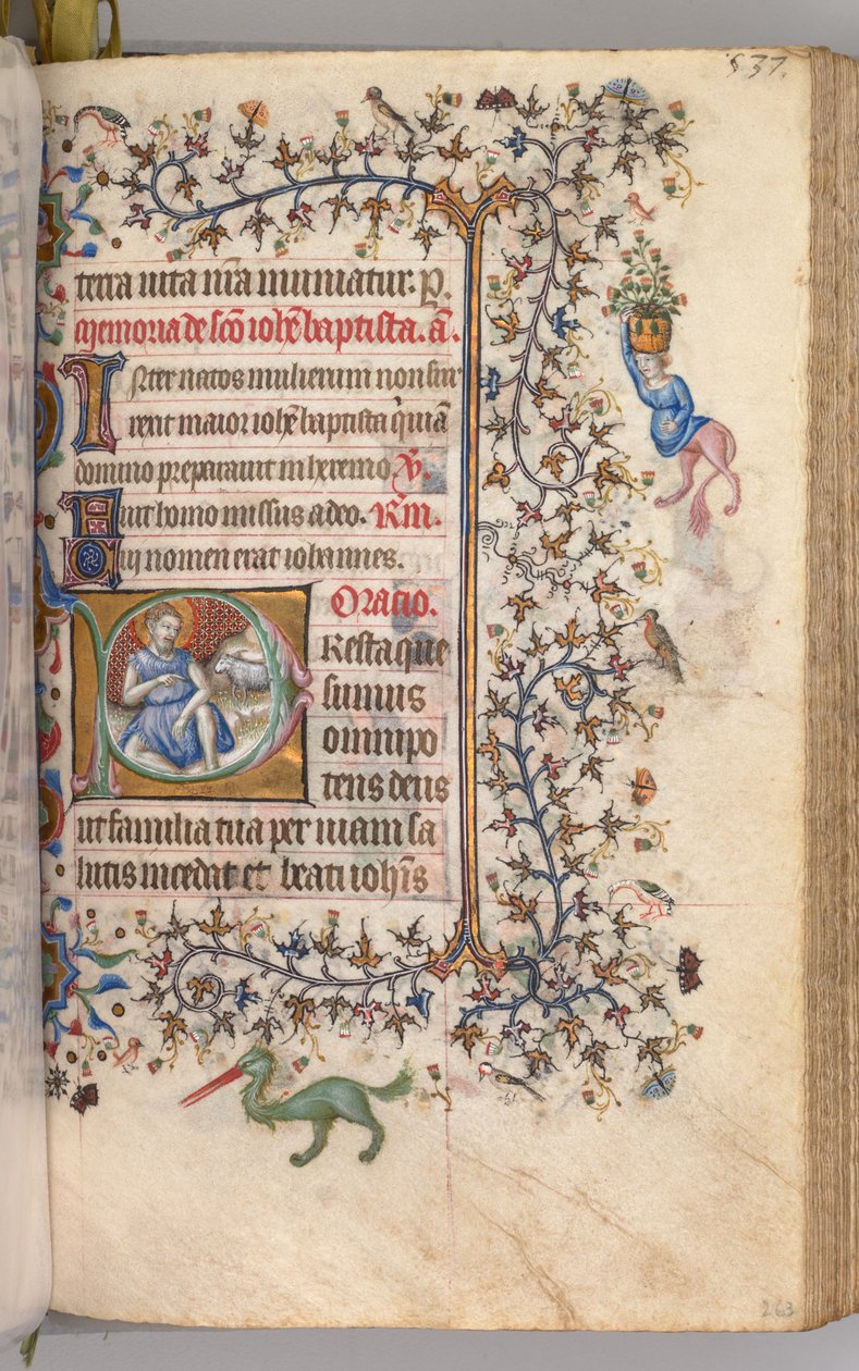 Godziny Karola Szlachetnego, króla Nawarry 1361-1425: fol. 260v, św. 1405. autorstwa Master of the Brussels Initials and Associates