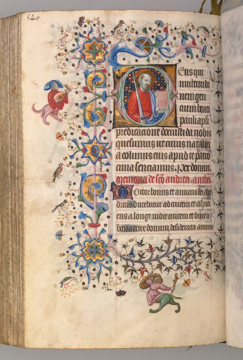 Godziny Karola Szlachetnego, króla Nawarry 1361-1425: fol. 264v, św. 1405. autorstwa Master of the Brussels Initials and Associates