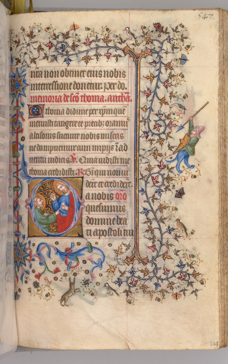 Godziny Karola Szlachetnego, króla Nawarry 1361-1425, fol. 268r, św. 1405. autorstwa Master of the Brussels Initials and Associates