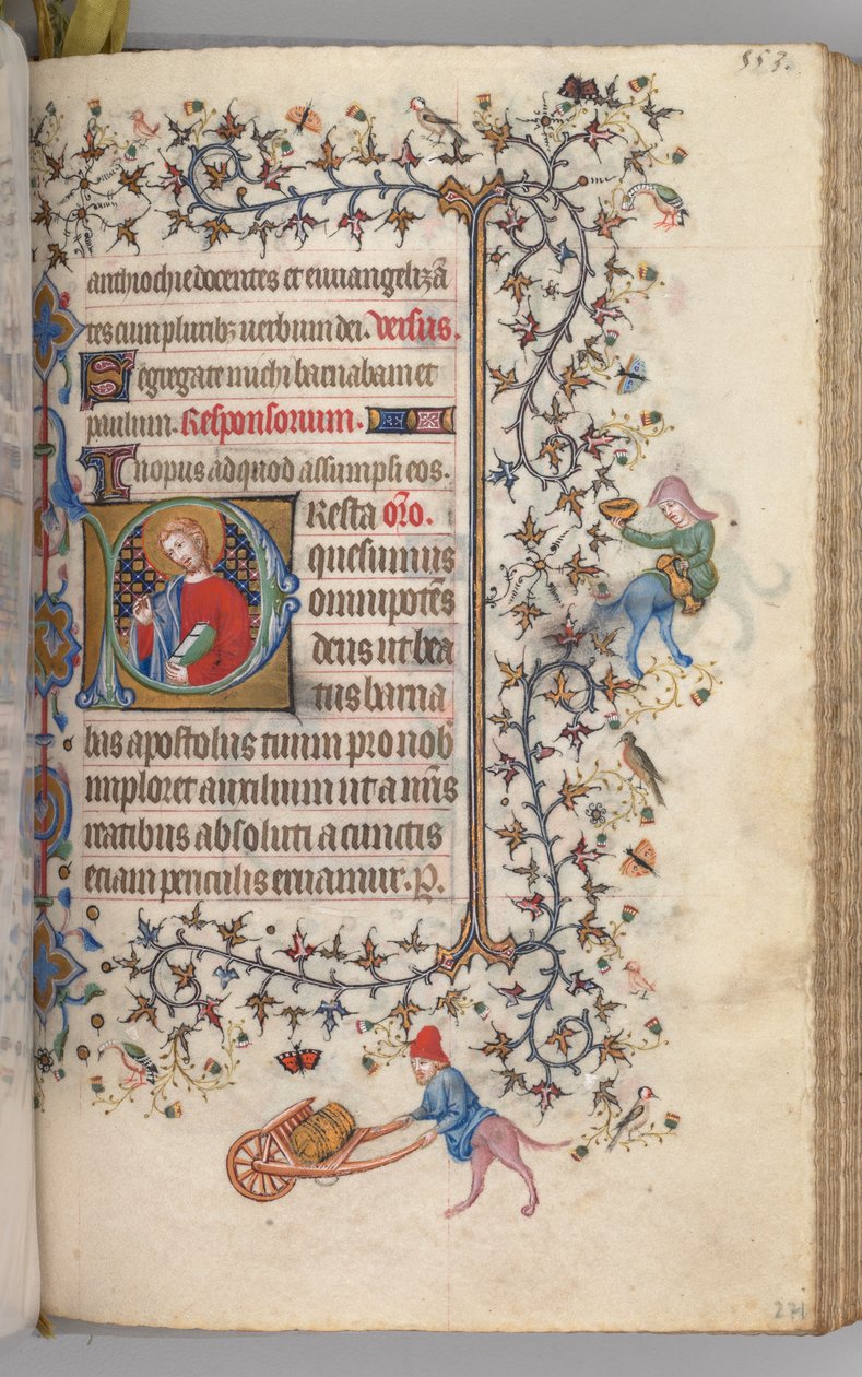 Godziny Karola Szlachetnego, króla Nawarry 1361-1425, , fol. 271r, św. 1405. autorstwa Master of the Brussels Initials and Associates