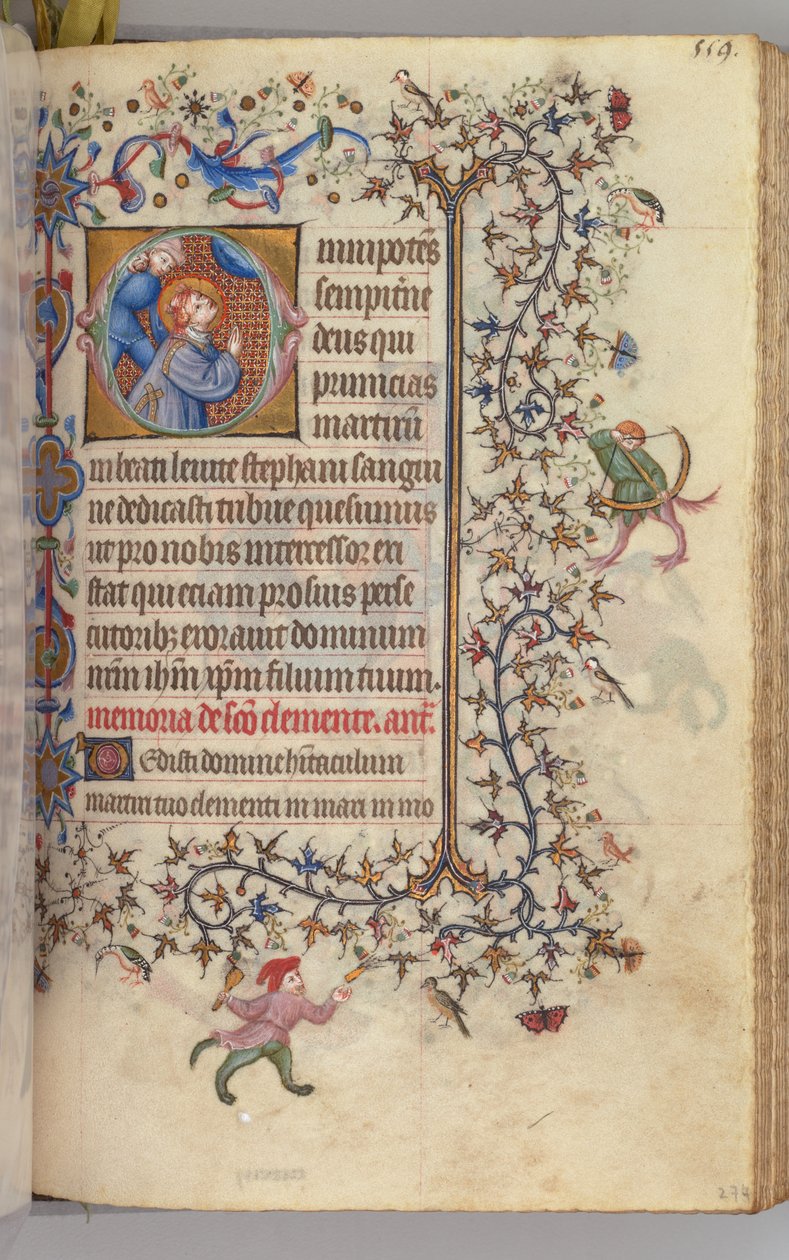 Godziny Karola Szlachetnego, króla Nawarry 1361-1425, , fol. 274r, św. 1405. autorstwa Master of the Brussels Initials and Associates