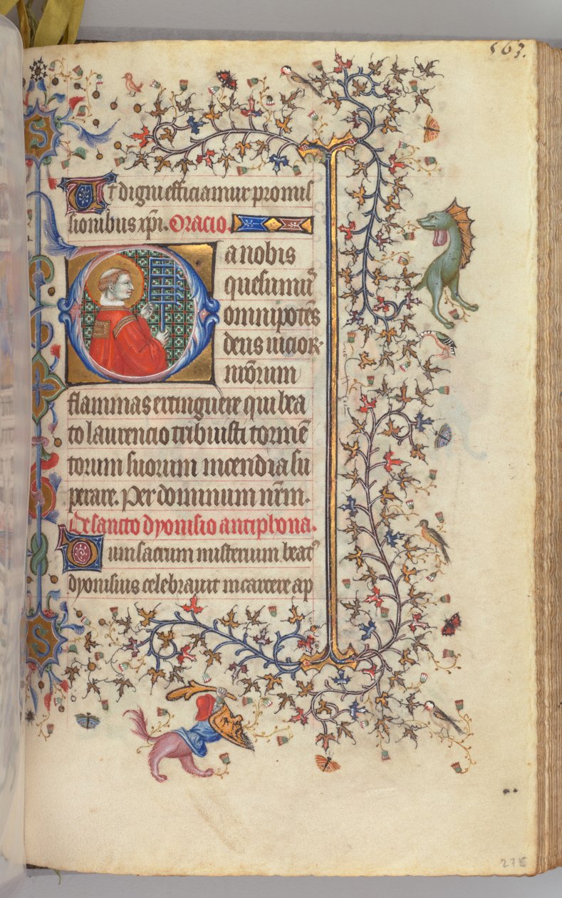 Godziny Karola Szlachetnego, króla Nawarry 1361-1425, fol. 276r, św. 1405. autorstwa Master of the Brussels Initials and Associates